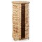 Casafield Free Standing Toilet Paper Storage Roll Holder with Lid - Natural, Fits 3 Rolls, Seagrass or Water Hyacinth Bath Tissue Organizer for Bathroom